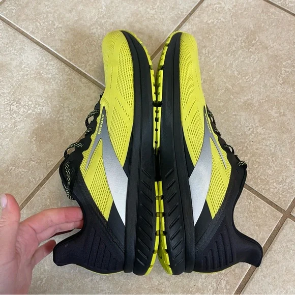 BROOKS ANTHEM 5 MENS VIBRANT YELLOW SNEAKERS LACE UP RUNNING SHOES SIZE 14 D - Picture 8 of 8